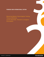 Summary: Mastering Modern Psychological Testing: Pearson New International Edition Theory & Methods | 9781292035727 | Cecil R Reynolds, et al Book cover image